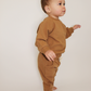 2 Piece Organic Cotton Set- BROWN