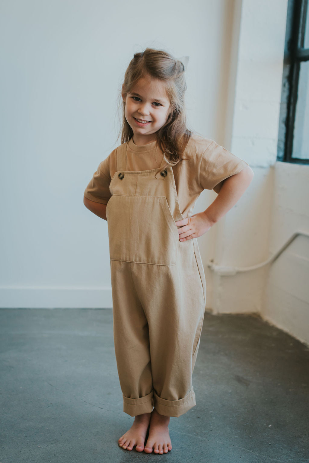 Vintage Overalls- BEIGE