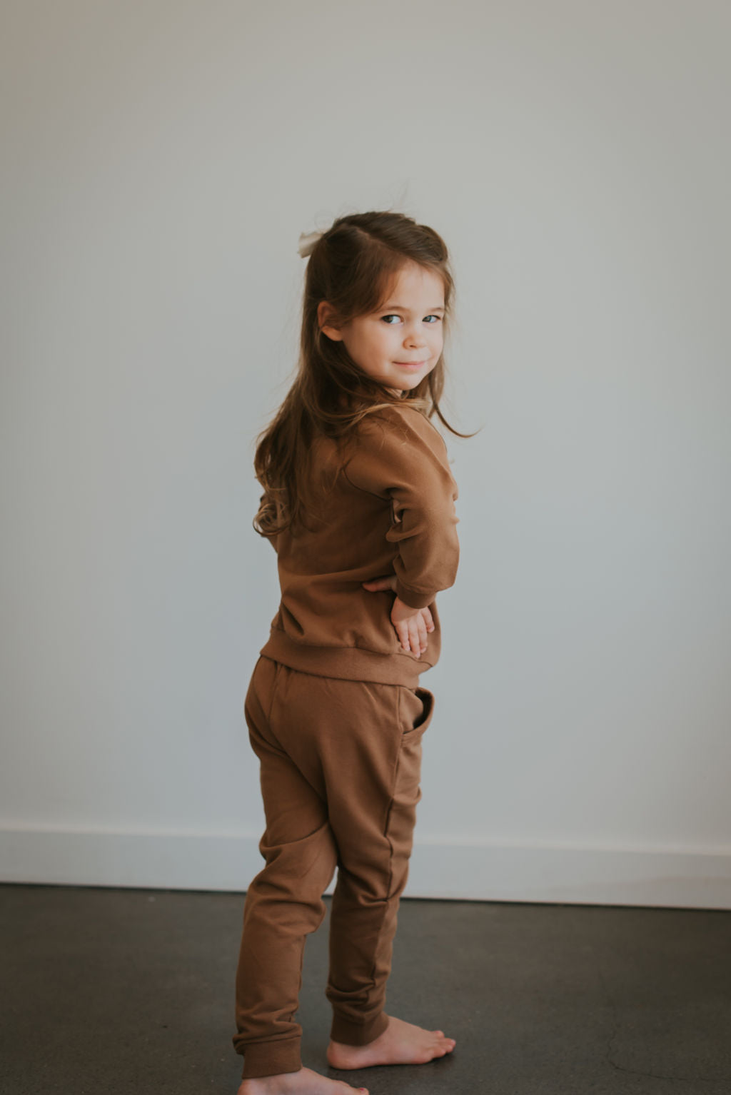 2 Piece Organic Cotton Set- BROWN