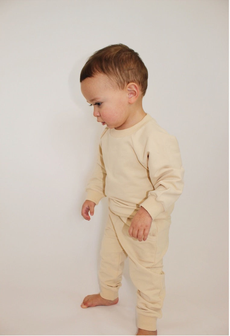 2 Piece Organic Cotton Set- CREAM