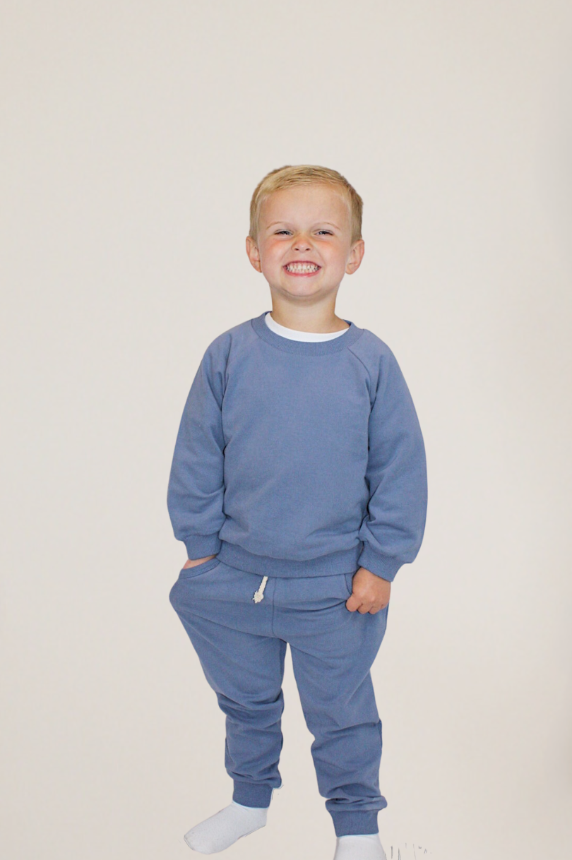 2 Piece Organic Cotton Set- BLUE